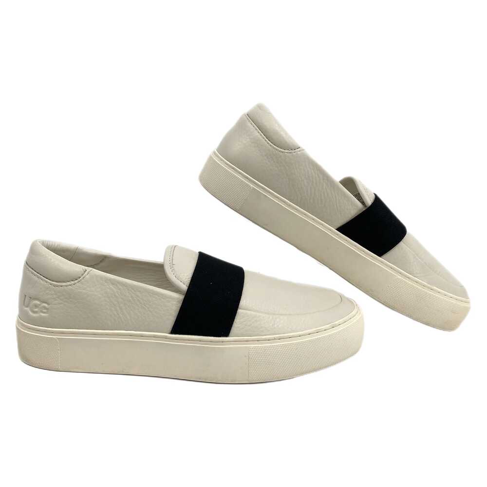 UGG White Black Sneakers Slip-On Round Toe | Womens 9